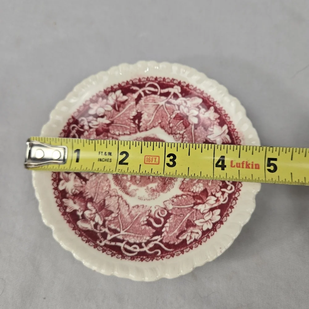 2 Mason's Patent Ironstone China Red Pattern Vista England 5